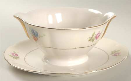 Breton (New York) Gravy Boat with Attached Underplate