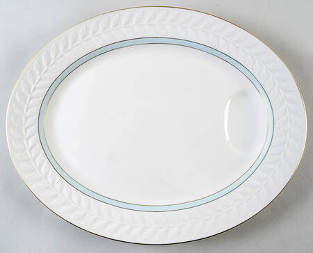 Brighton Turquoise 14" Oval Serving Platter