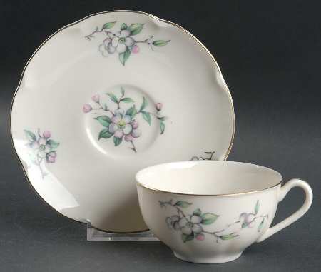 Brookside Flat Cup & Saucer Set