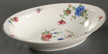 Briar Rose 10" Oval Vegetable Bowl