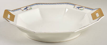 Calcutta (All White) 10" Octagonal Vegetable Bowl