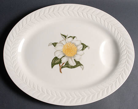 Camellia 16" Oval Serving Platter by Haviland