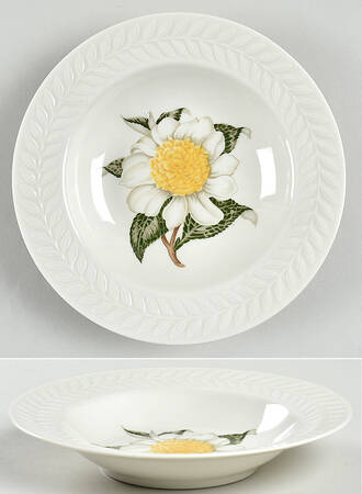 Camellia Rim Soup Bowl by Haviland
