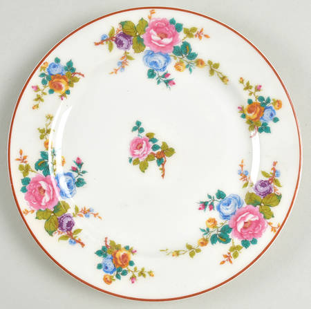Cambridge (France, Floral) Salad Plate