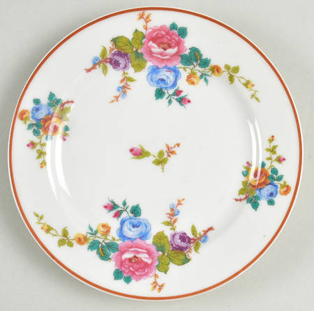 Cambridge (France, Floral) Bread & Butter Plate
