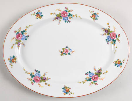 Cambridge (France, Floral) 16" Oval Serving Platter