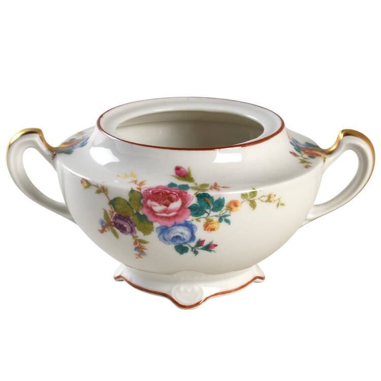 Cambridge (France, Floral) Sugar Bowl No Lid