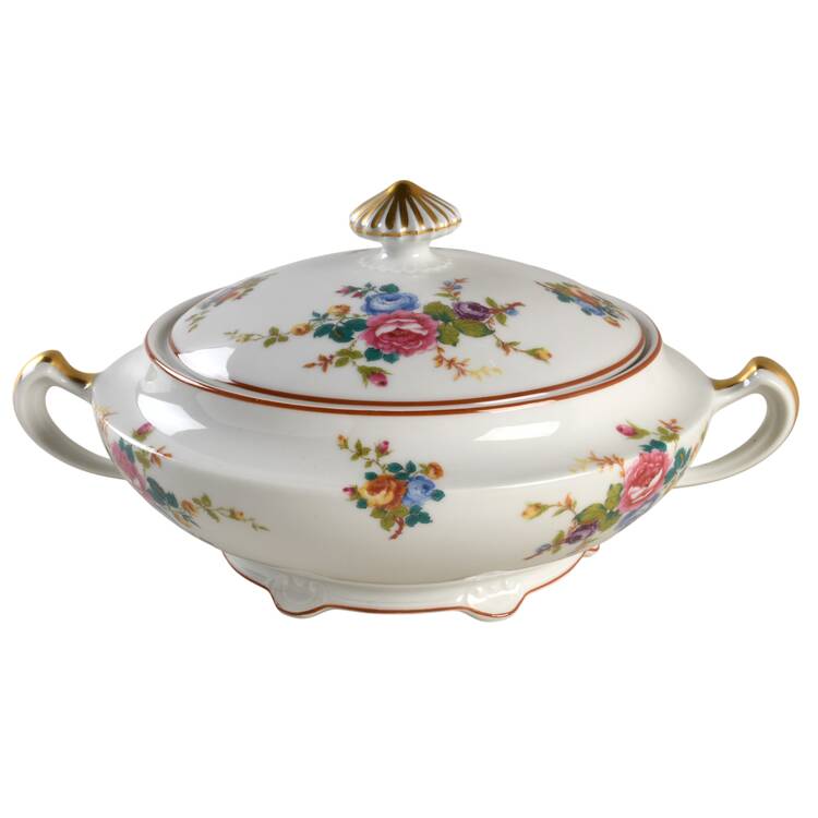 Cambridge (France, Floral) Round Covered Vegetable
