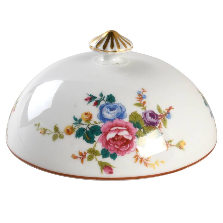 Cambridge (France, Floral) Lid for Round Butter