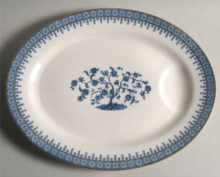 Cambridge Blue 16" Oval Serving Platter
