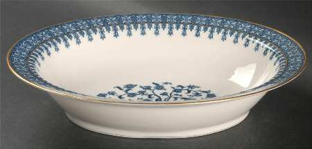 Cambridge Blue 9" Oval Vegetable Bowl