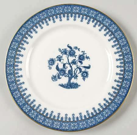 Cambridge Blue Luncheon Plate