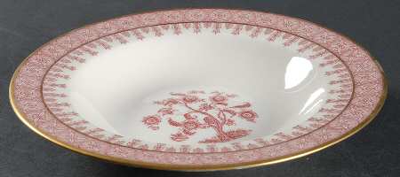 Cambridge Crimson Rim Soup Bowl