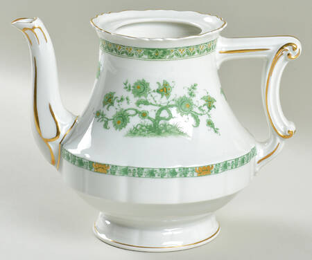 Cashmere (Green & Gold Tree) Teapot No Lid