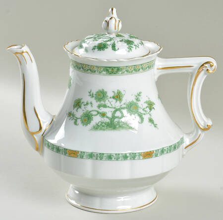 Cashmere (Green & Gold Tree) Teapot & Lid