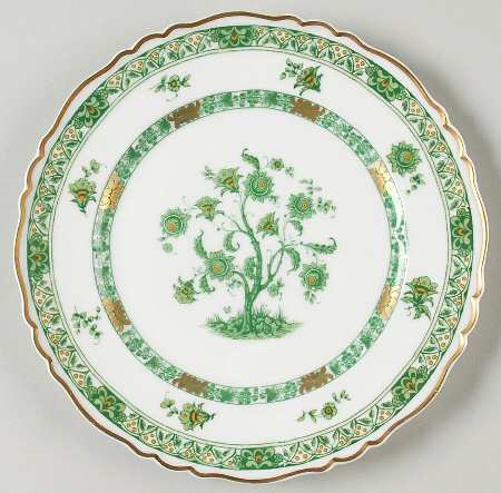 Cashmere (Green & Gold Tree) Salad Plate