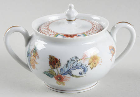 Cathay (Gold Trim) Mini Sugar Bowl & Lid