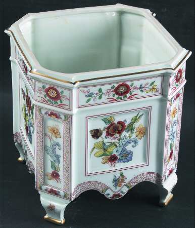 Cathay (Gold Trim) Medium Cachepot