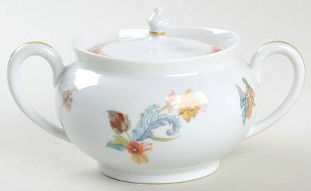 Cathay (Gold Trim) Sugar Bowl & Lid