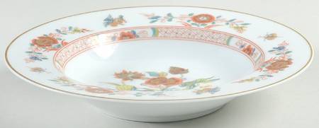 Cathay (Gold Trim) Rim Soup Bowl