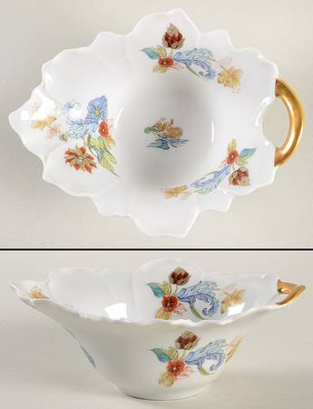 Cathay (Gold Trim) Small Deep Leaf Dish