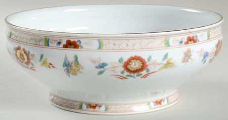 Cathay (Gold Trim) 10" Large Salad Serving Bowl
