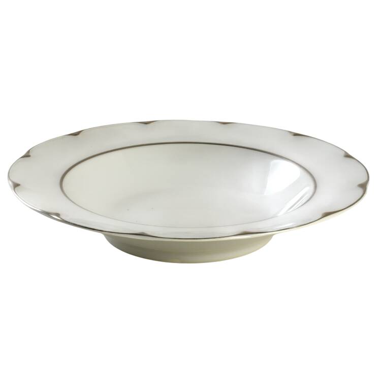 Celadon Platinum Rim Soup Bowl