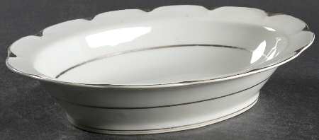 Celadon Platinum 9" Oval Vegetable Bowl