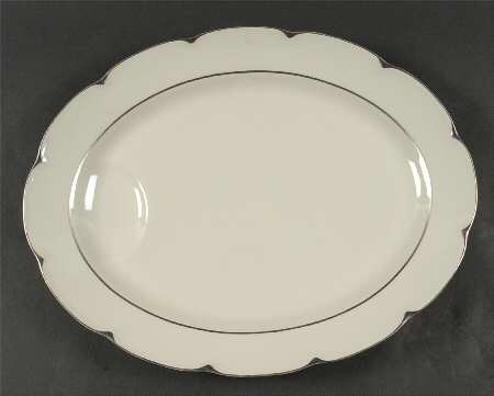 Celadon Platinum 15" Oval Serving Platter