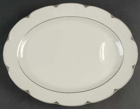 Celadon Platinum 13" Oval Serving Platter
