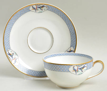 Ceylon Flat Cup & Saucer Set