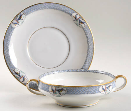 Ceylon Cream Soup Bowl & Saucer Set
