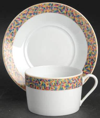 Cezanne Flat Cup & Saucer Set