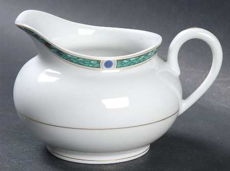 Chatelaine Green (Gold Verge) Creamer