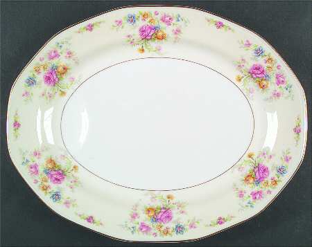 Chalfonte 15" Oval Serving Platter