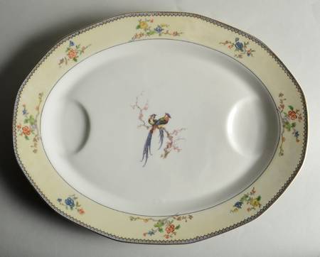 Chambord (Birds, Older Patt) 18" Oval Serving Platter