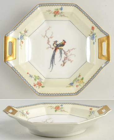 Chambord (Birds, Older Patt) 10" Octagonal Vegetable Bowl