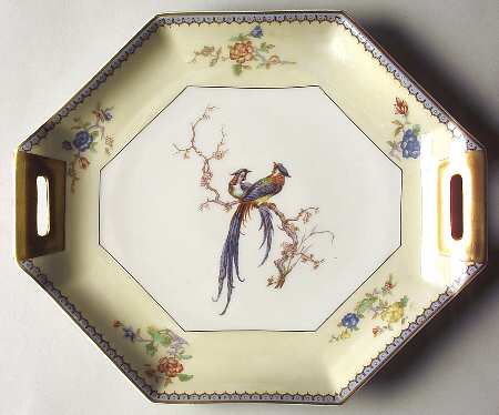 Chambord (Birds, Older Patt) Handled Cake Plate