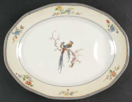 Chambord (Birds, Older Patt) 13" Oval Serving Platter