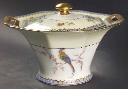 Chambord (Birds, Older Patt) Sugar Bowl & Lid