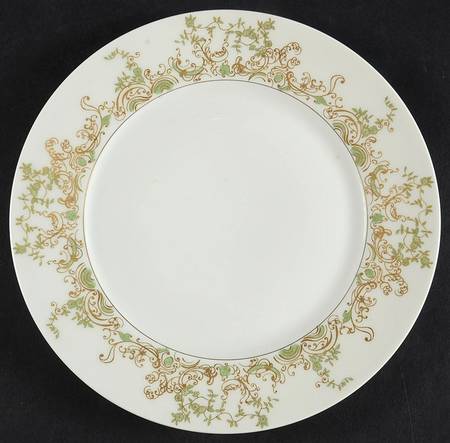 Chambord (Newer Green and Gold) Salad Plate