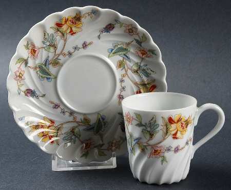 Charleston Flat Demitasse Cup & Saucer Set