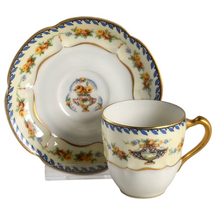 Charm Flat Demitasse Cup & Saucer Set
