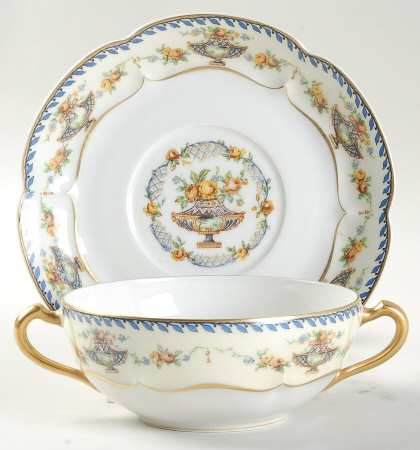 Charm Flat Cream Soup Bowl & Saucer Set