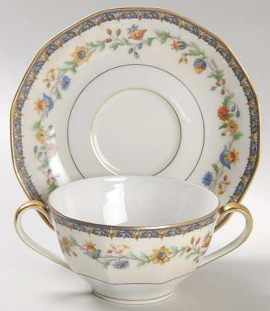 Chateaudun Flat Bouillon Cup & Saucer