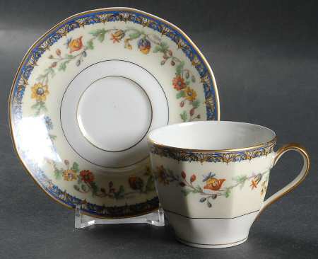 Chateaudun Flat Demitasse Cup & Saucer Set