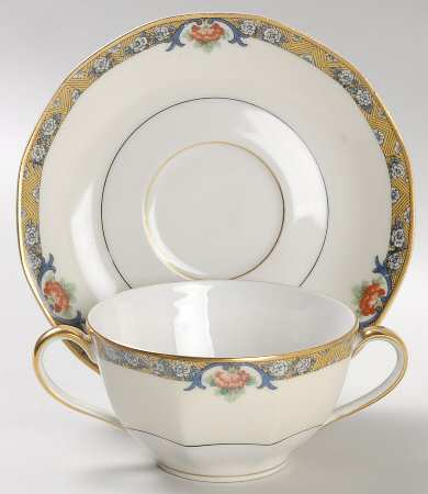 Chenonceaux Flat Bouillon Cup & Saucer
