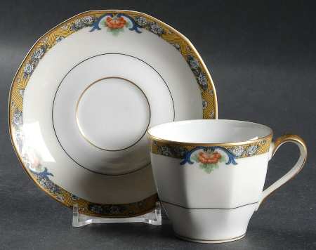 Chenonceaux Flat Demitasse Cup & Saucer Set