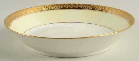 Chevalier (Older, Gold Trim) Coupe Soup Bowl