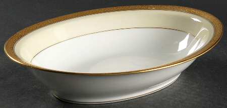 Chevalier (Older, Gold Trim) 10" Oval Vegetable Bowl